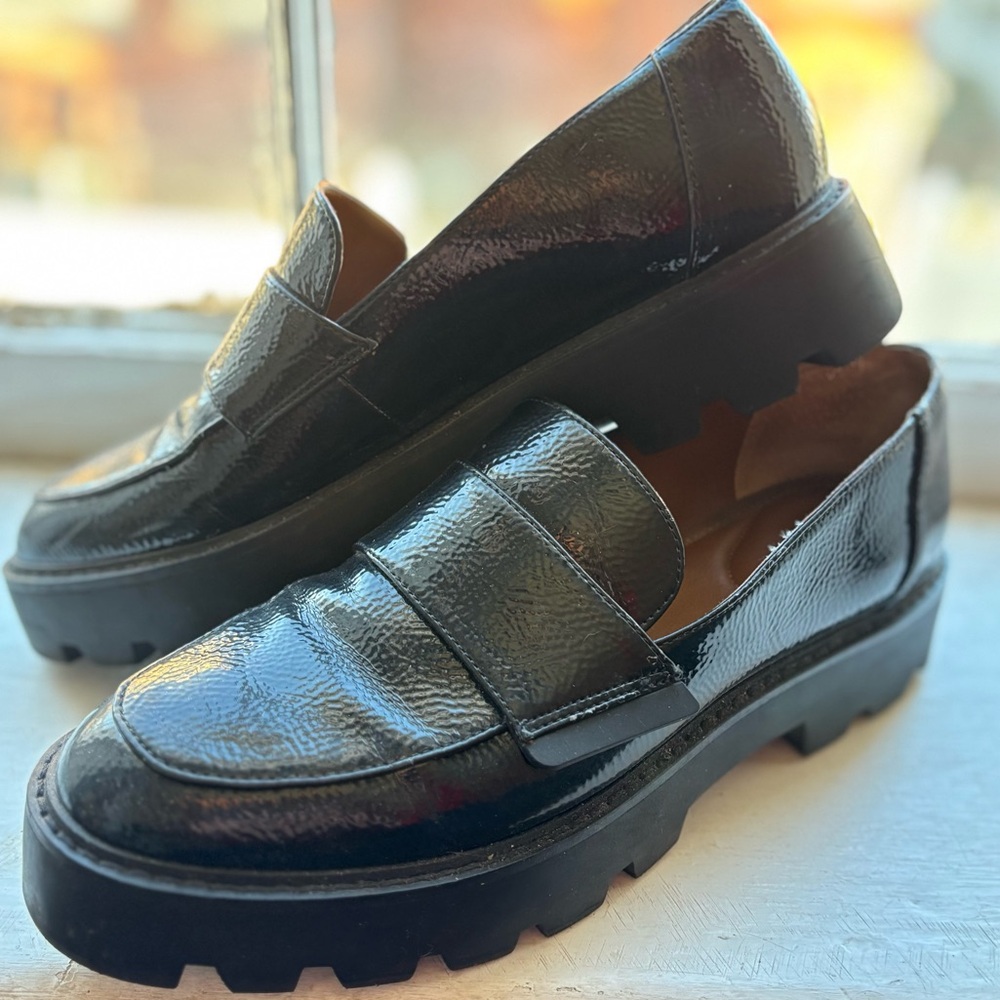 Franco Sarto - Black Patent Leather Loafers